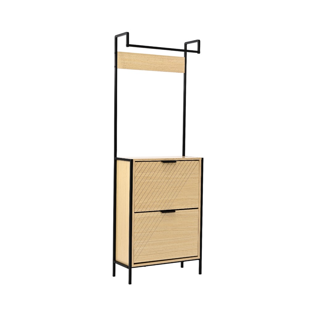 Perchero Kendrick Con 2 Cajones 60X26X172Cm