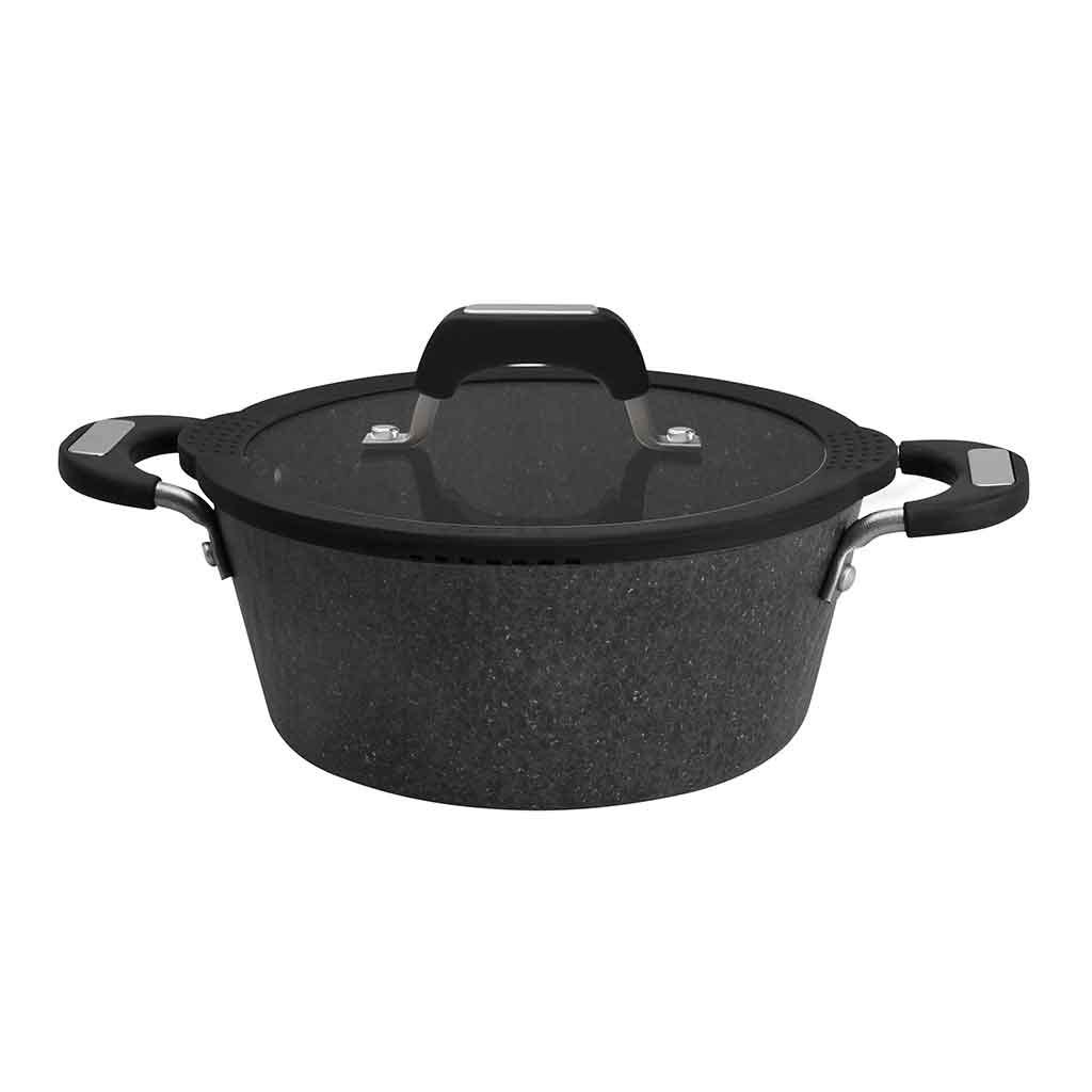 Cacerola Con Tapa Negro 20Cm Amercook