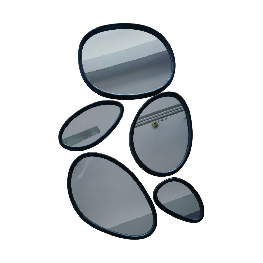 Espejo De Pared 5 Pzs 82X44X3Cm