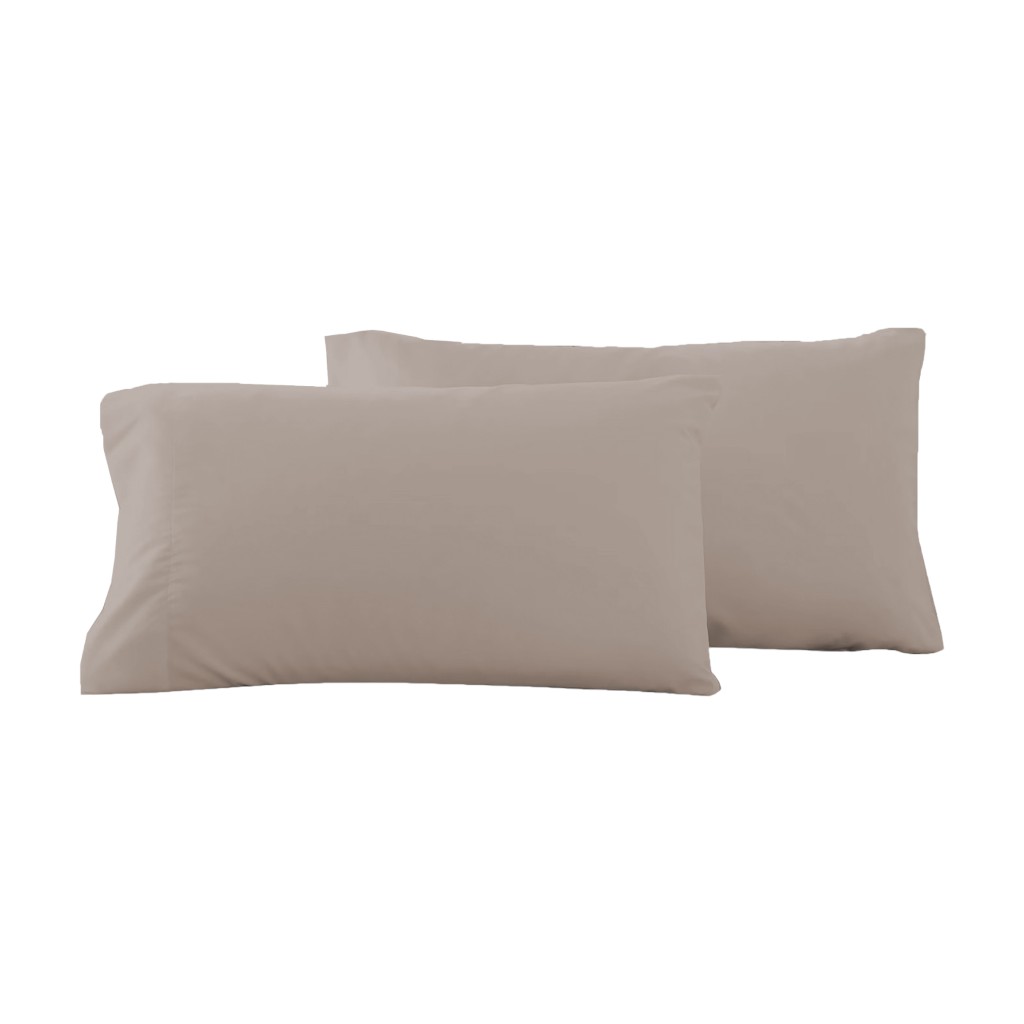 Set De 2piezas De Funda Para Almohada Beige 50x70cm