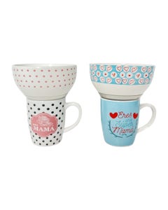 Juego De Tazón Y Taza 2pzs Diseños Surtidos