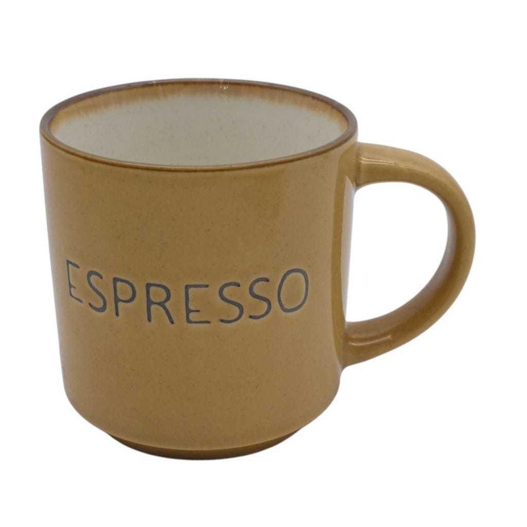 Set De 4 Tazas Amarillas 8oz
