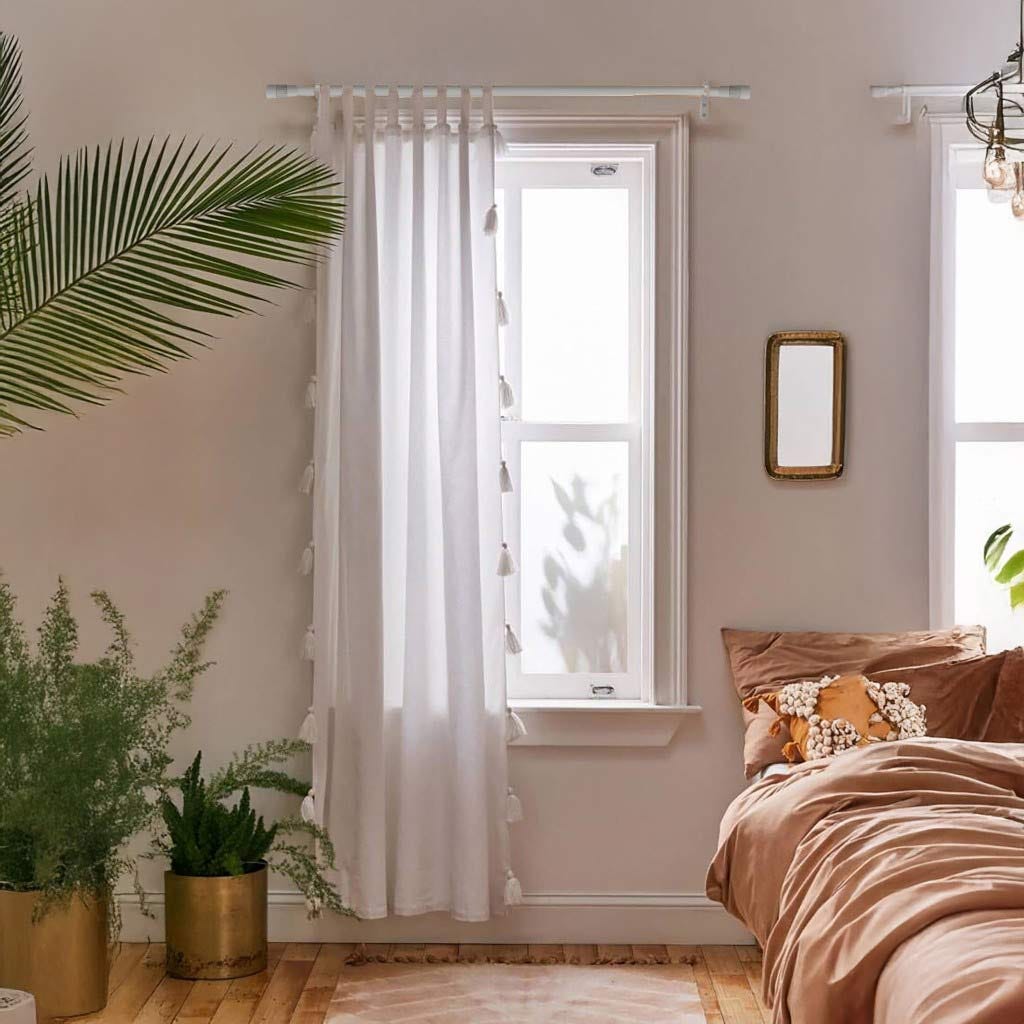 Cortinero De Hierro Blanco 120-210Cm