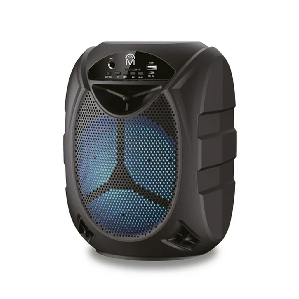 Bocina Con Bluetooth Luz Led 6.5