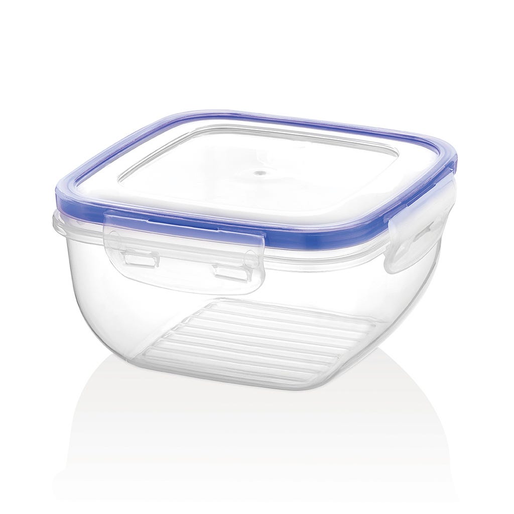 Recipiente De Plástico Con Tapa 1500ml Bager
