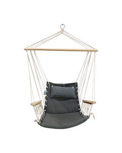 Silla Hamaca Gris Con Cojín 50X50X120Cm