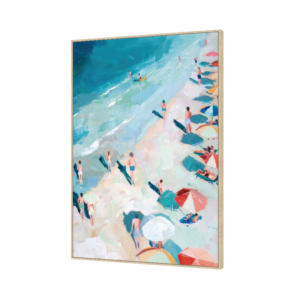 Cuadro De Personas En La Playa 83X4X123Cm