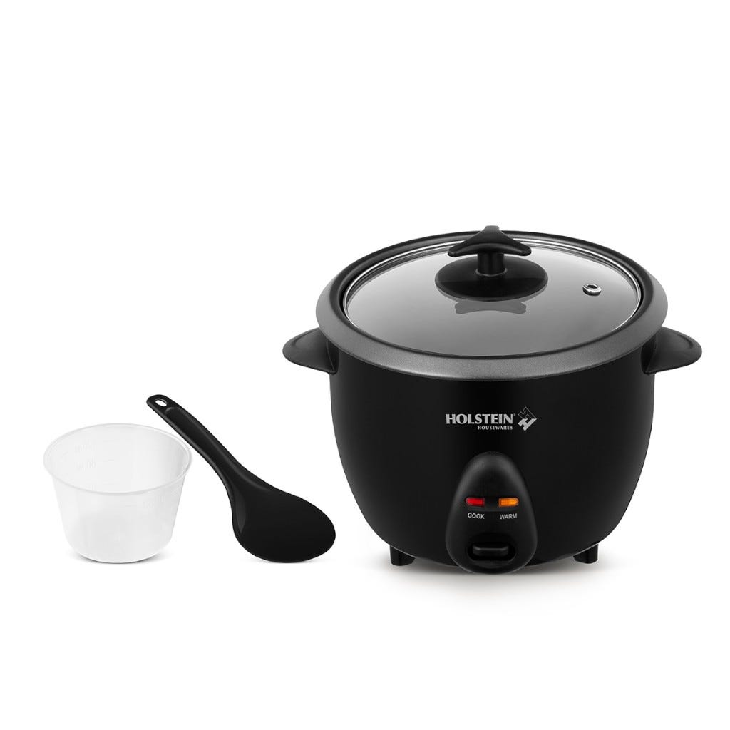 Arrocera De 8 Tazas Negra Holstein