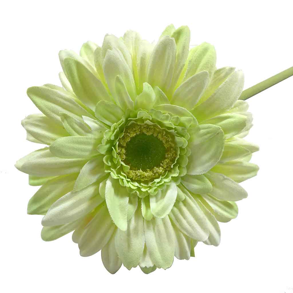 Flor Artificial De Gerbera Single Verde 47Cm
