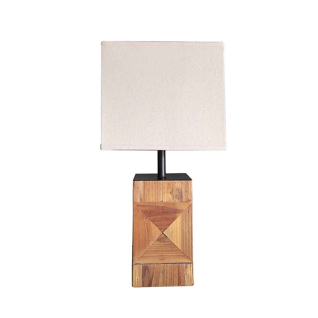 Lámpara De Mesa Blanca Con Base 25X51Cm