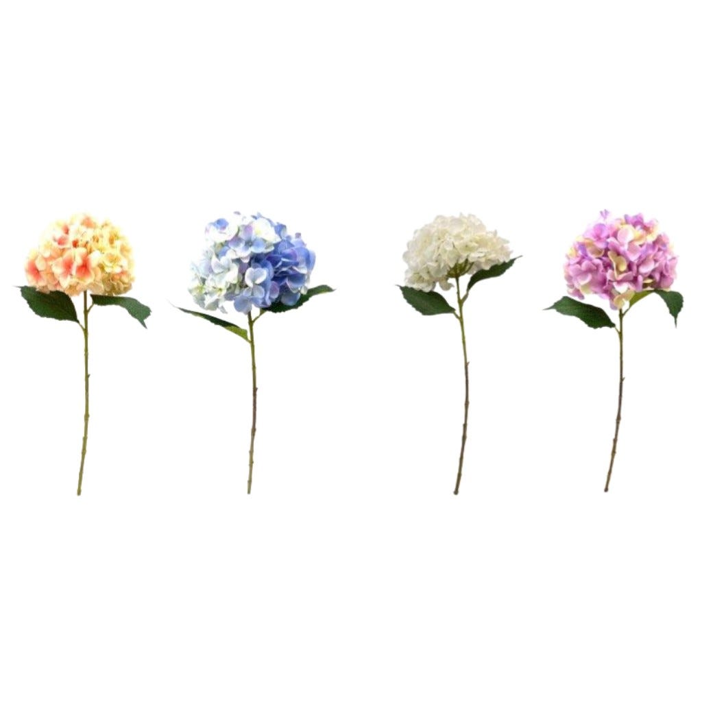 Flor Decorativo De Hortensia Surtidas 65cm