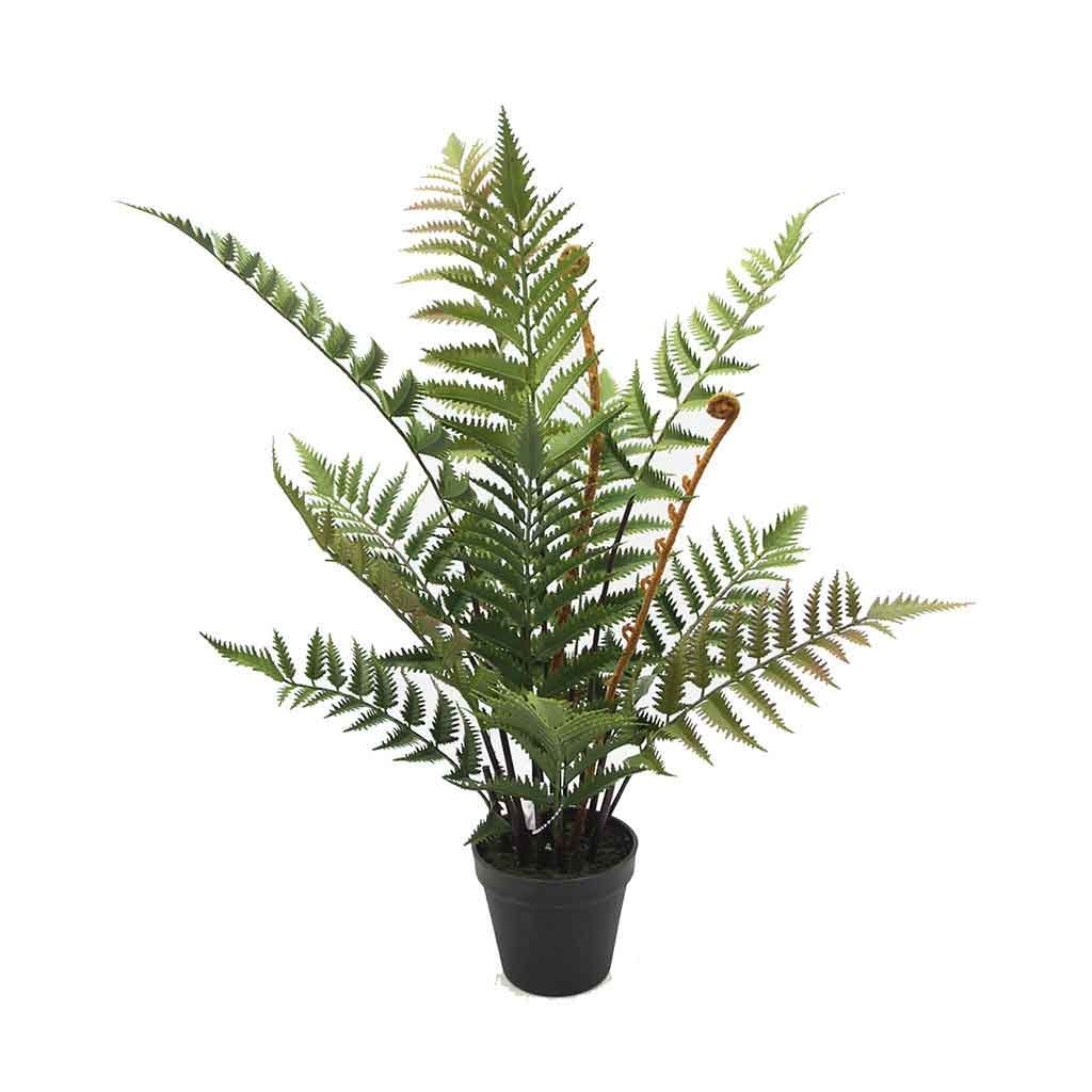 Planta Artificial Helecho En Maceta Plástica 64Cm