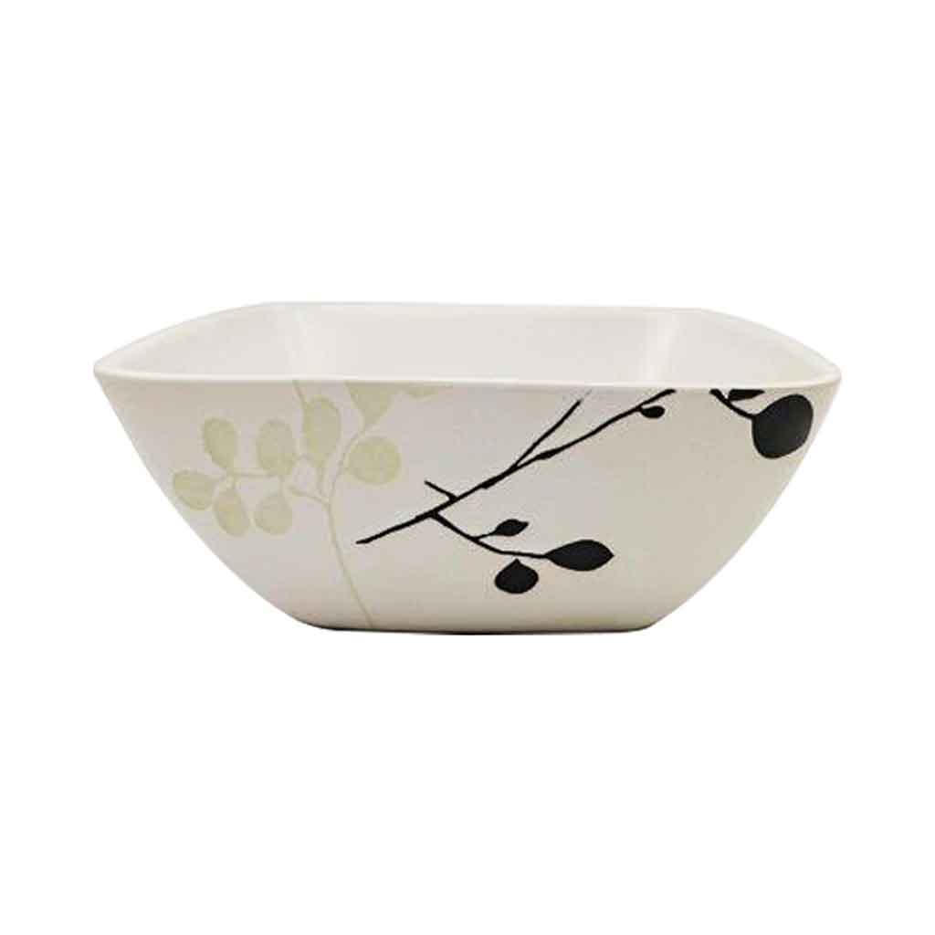 Tazón Blanco Con Diseño De Ramas 13Cm
