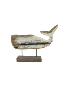 Ballena Decorativa De Madera 29x5.5x23.5cm