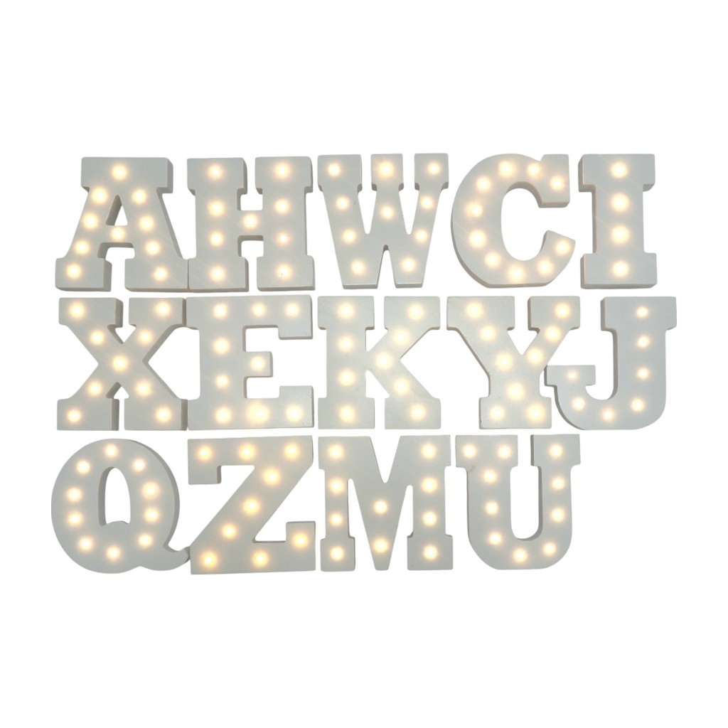 Letra Decorativa Con Led 4.5x15.24cm Surtido