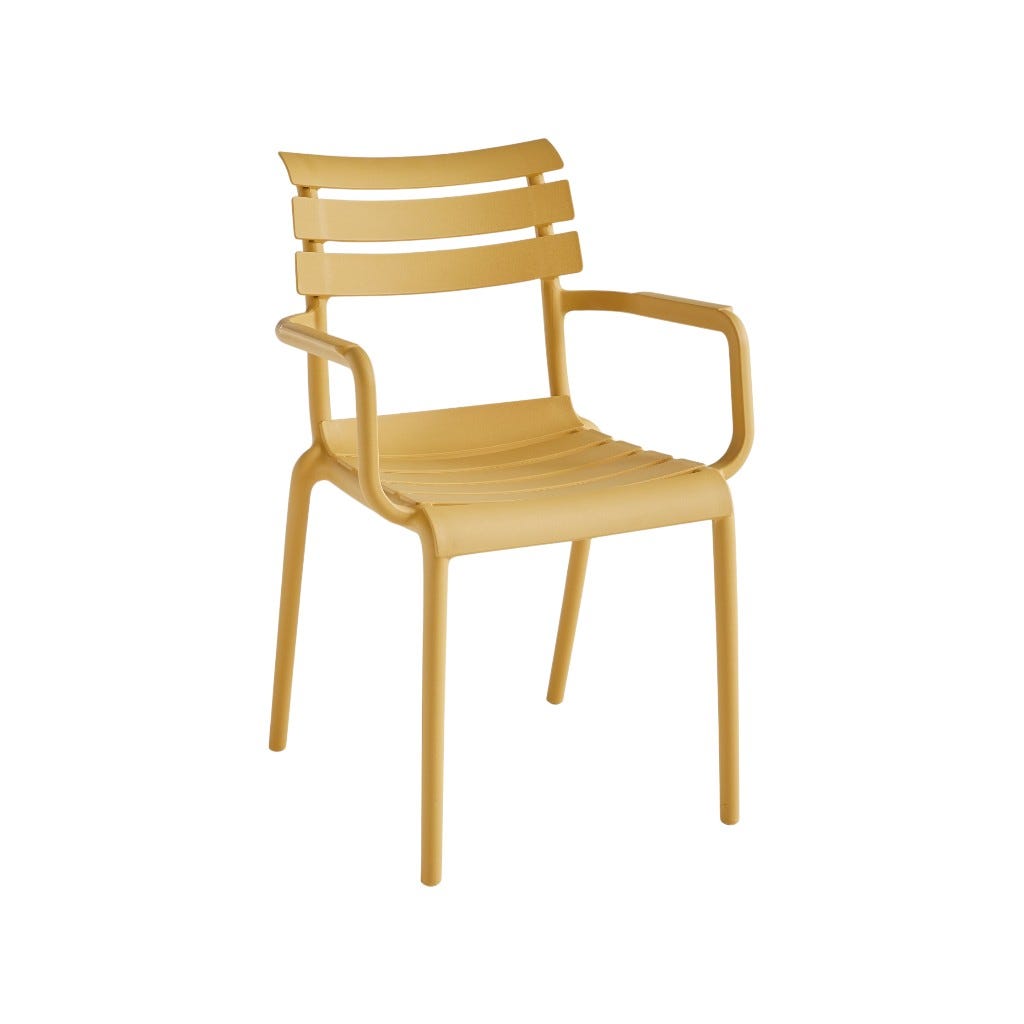 Silla De Comedor Hani 55X40X80Cm Amarilla