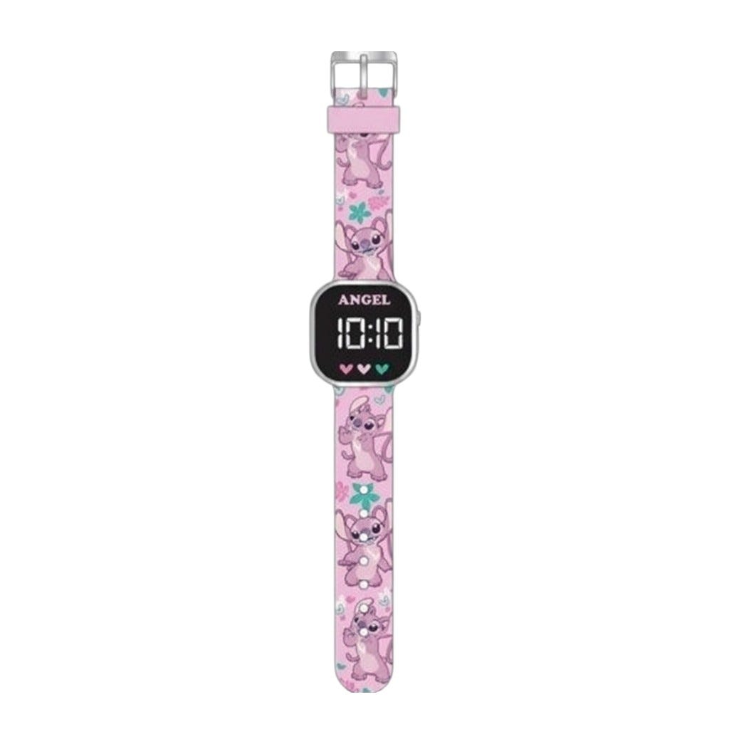 Reloj Led Lilo & Stitch Rosa