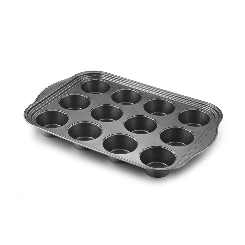 Molde De Muffins Para 12 Tazas Antiadherente