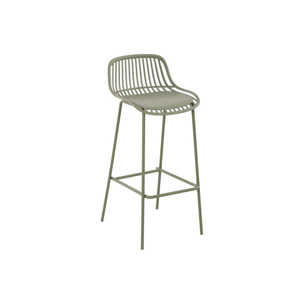 Taburete De Barra Verde Claro Shendrick 51X41,5X97Cm