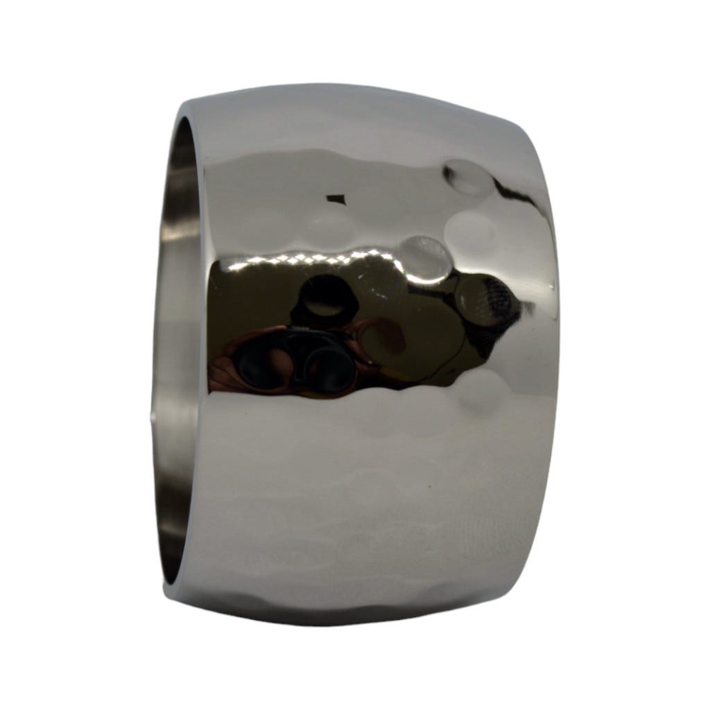 Servilletero Plateado De Metal 4.5Cm