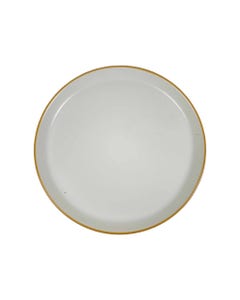 Plato De Cenar Con Bordes Amarillo 28Cm