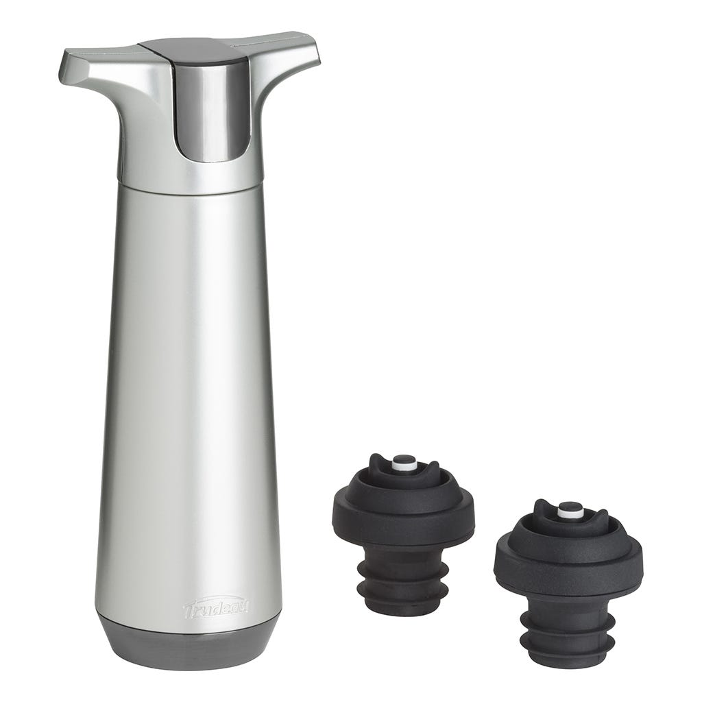 Bomba de vino con 2 tapones