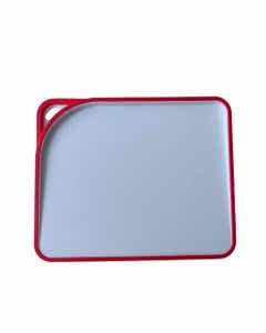 Tabla De Picar Blanco Con Borde Rojo 28.2X23.2X1.6Cm