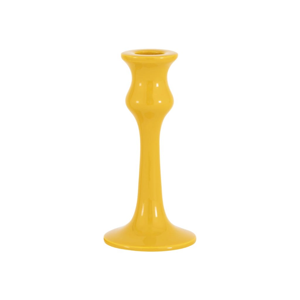 Candelabro Amarillo 7x14cm