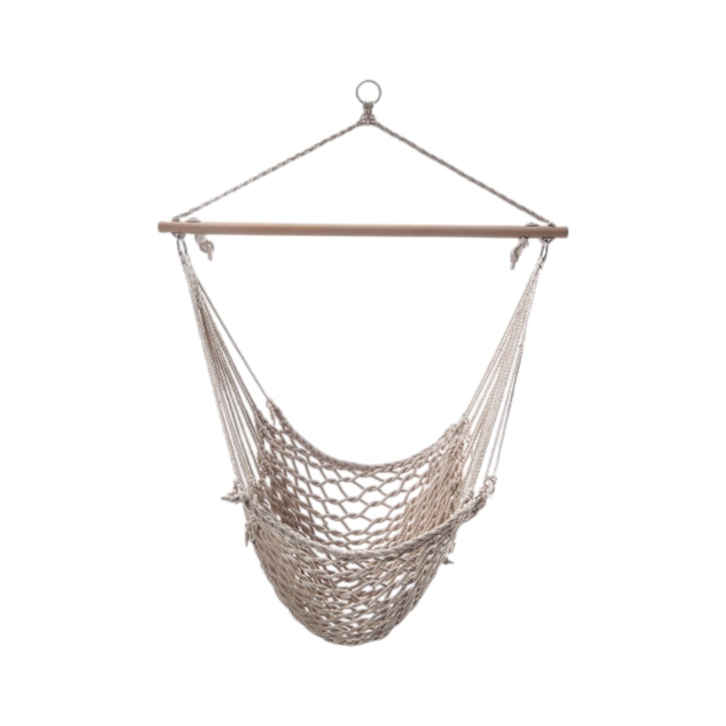 Silla Hamaca Crema 100x60x140cm