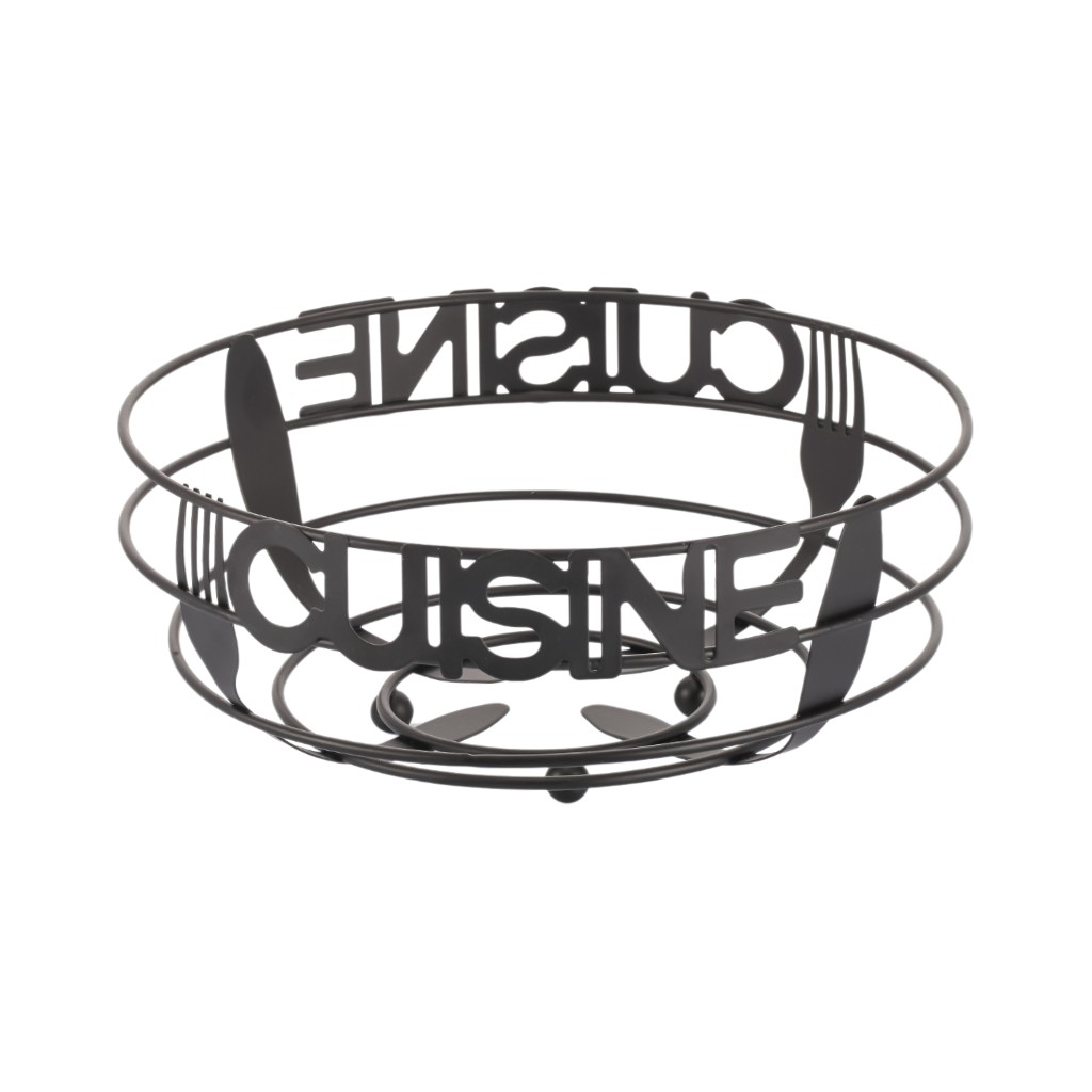 Cesta Negro Para Frutas 58X24Cm