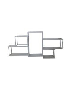 Estante De Pared Gris 107x55x19cm