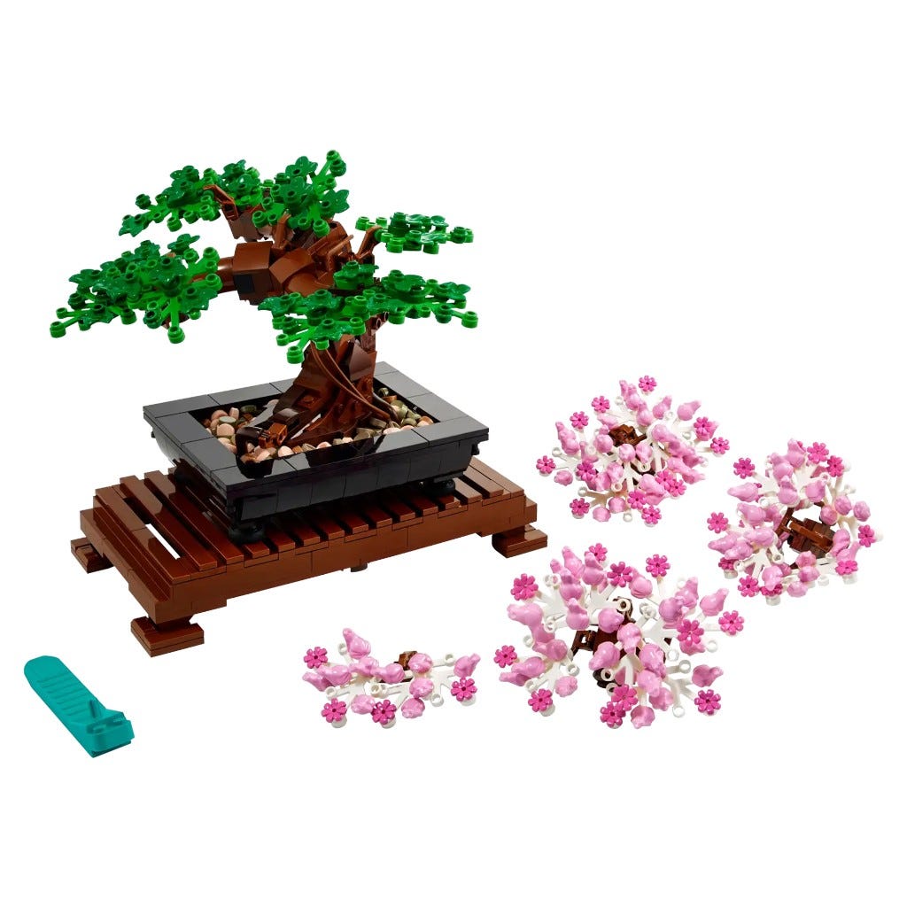 Bloques Lego &Aacute;rbol Bons&aacute;i