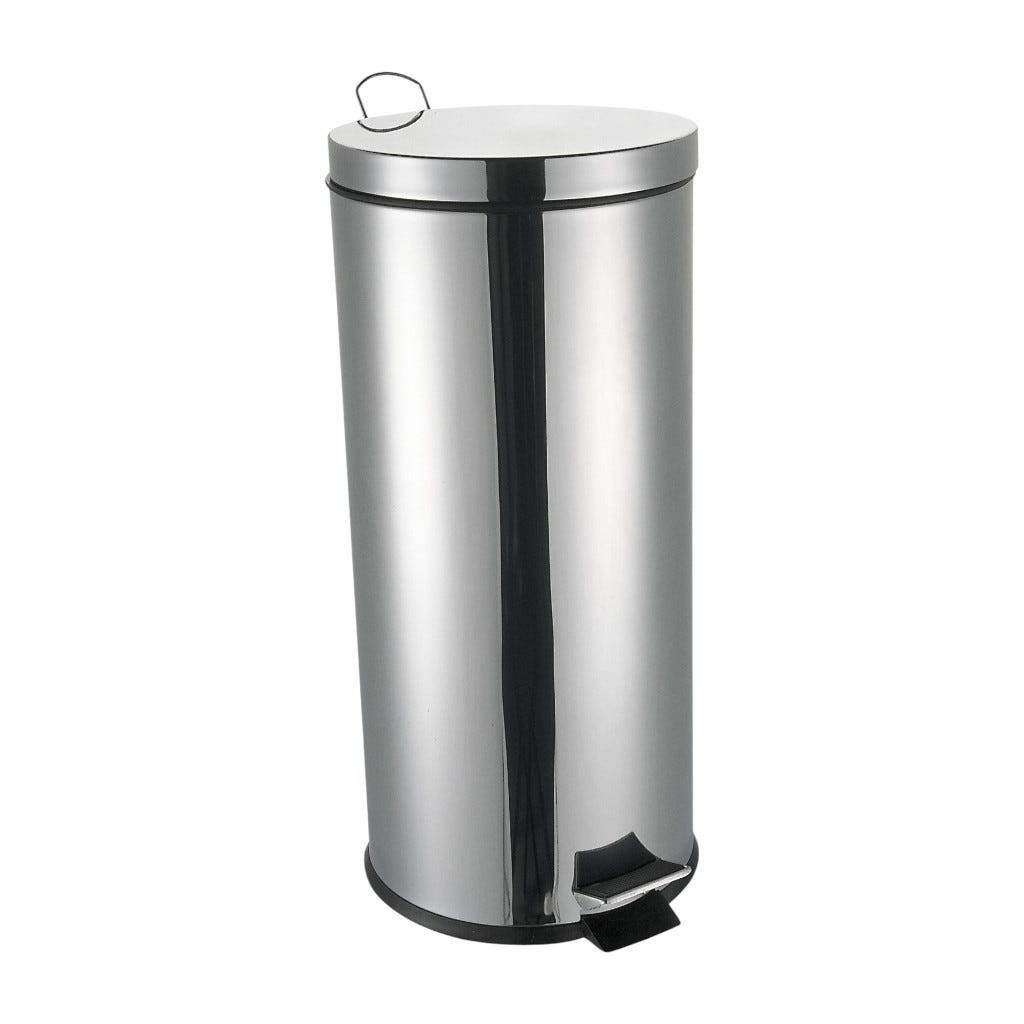 Papelera Plateado Con Pedal 7.9gal