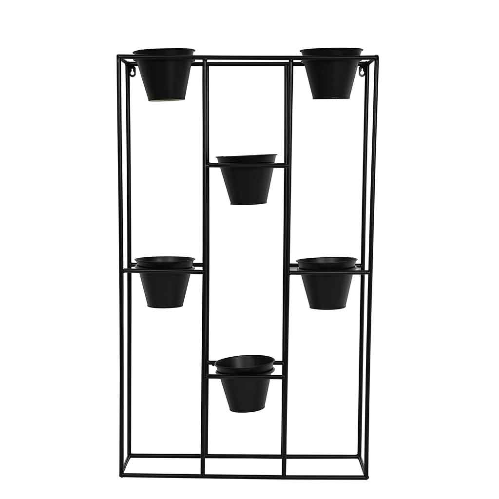 Soporte de pie con 6 macetas