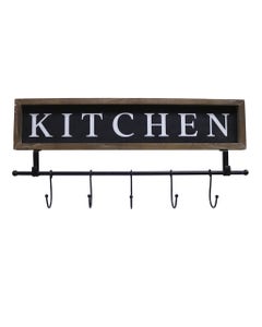 Gancho de Pared Negro 61X10.5X28CM/24X4X1