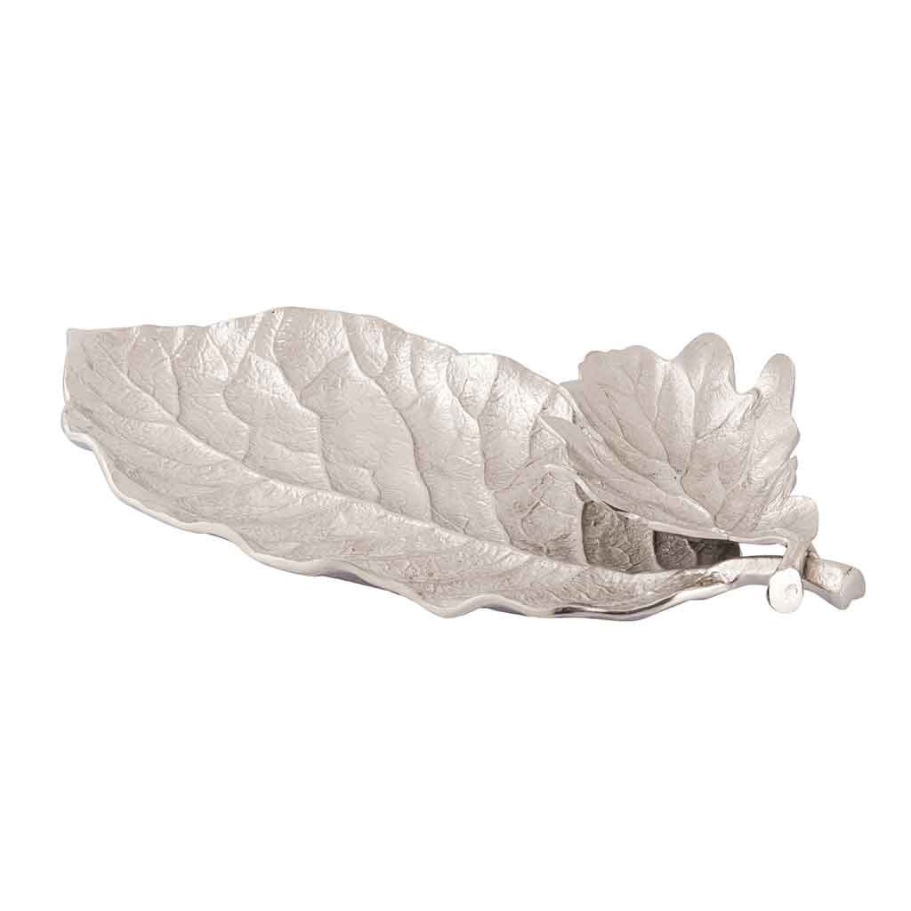 Bandeja De Hoja Decorativa 49X22X6.5Cm