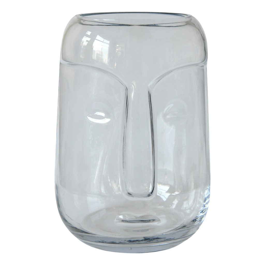 Base Decorativa Con Forma De Rostro 14X13X25Cm