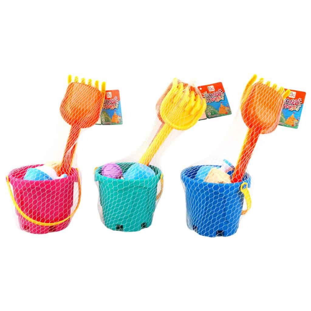 Set De Balde De Playa Con Accesorios Colores Surtidos