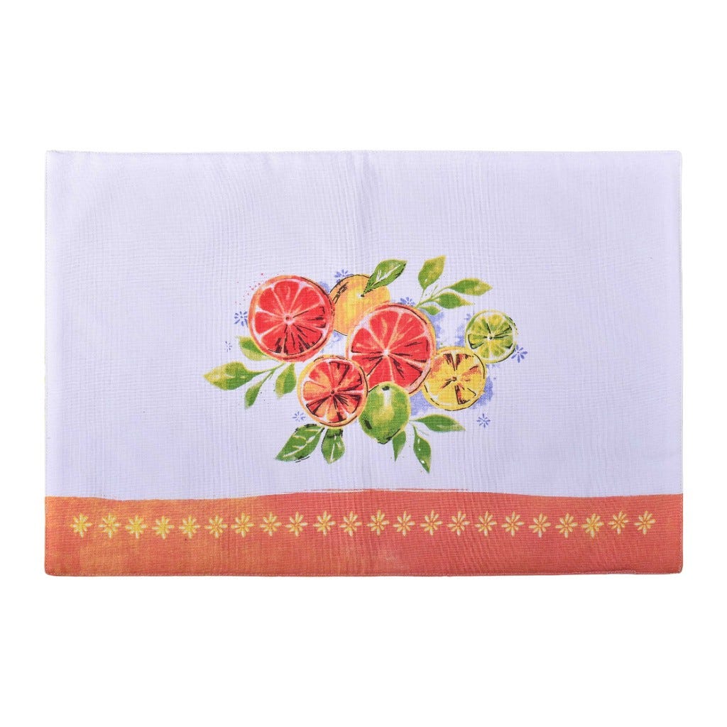 Individual Estampado De Naranja 33X48Cm