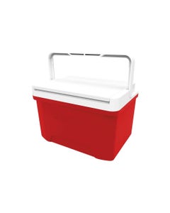 Hielera roja con 9 cuartos Laguna Igloo