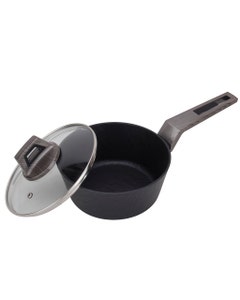 Olla con tapa Amercook con mango pintada de madera