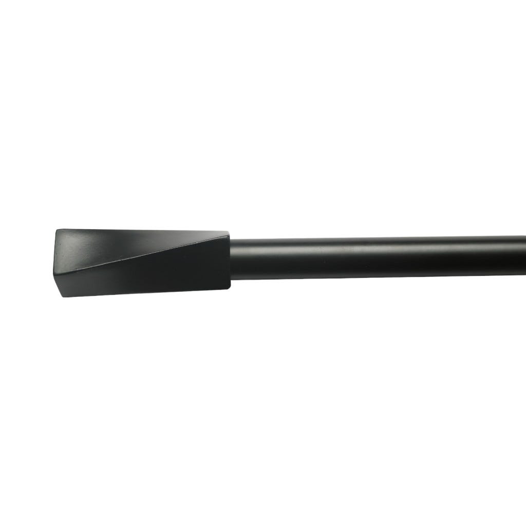Cortinero Negro De Metal 160-300Cm