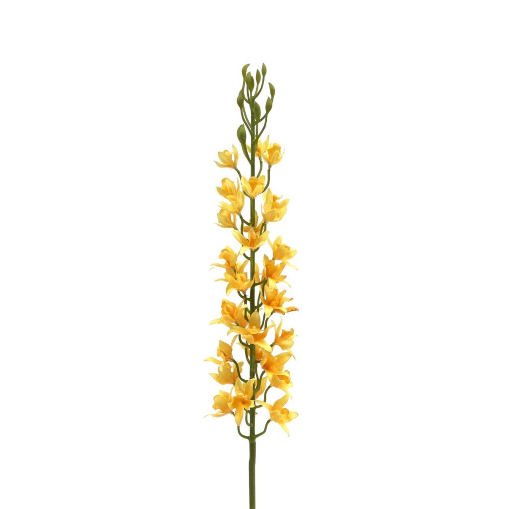 Flor Delfinio Amarillo Artificial 86Cm