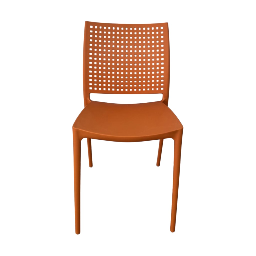 Silla De Comedor Daffdil Naranja 42X48X78Cm