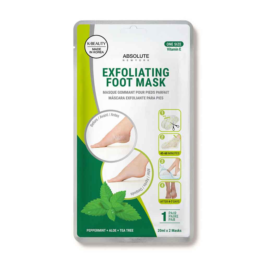 Absolute Medias Exfoliantes Pies Peppermint + Aloe + Tea Tree