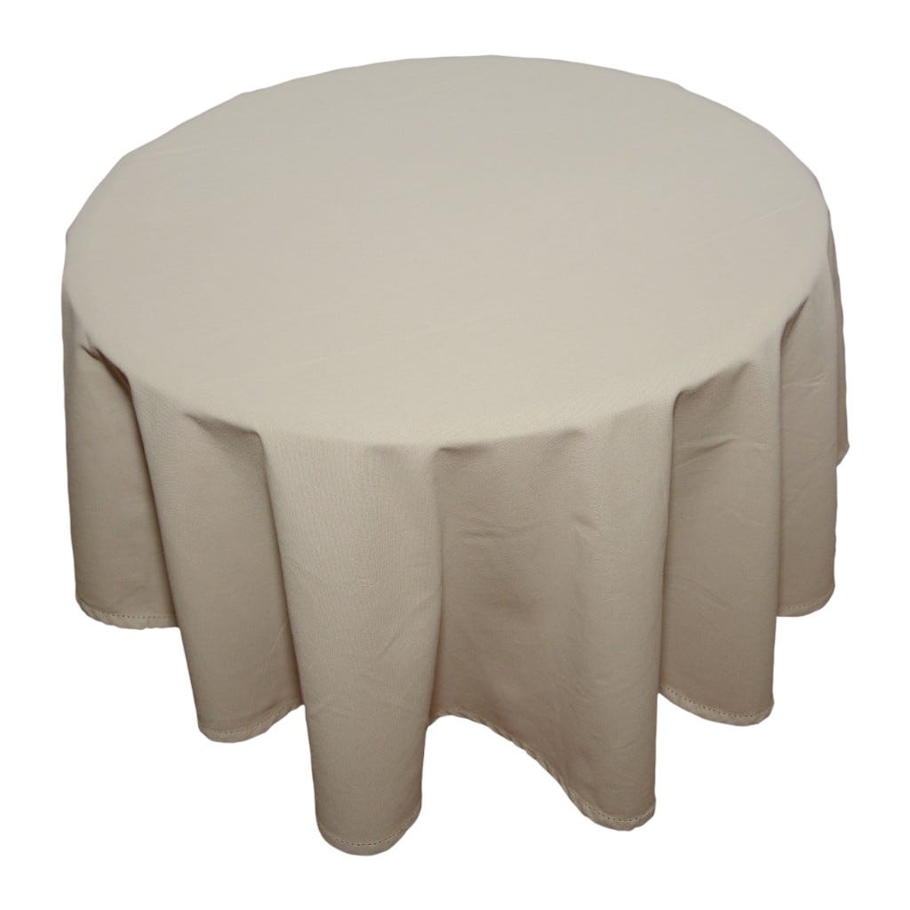 Mantel Redondo Beige 180cm