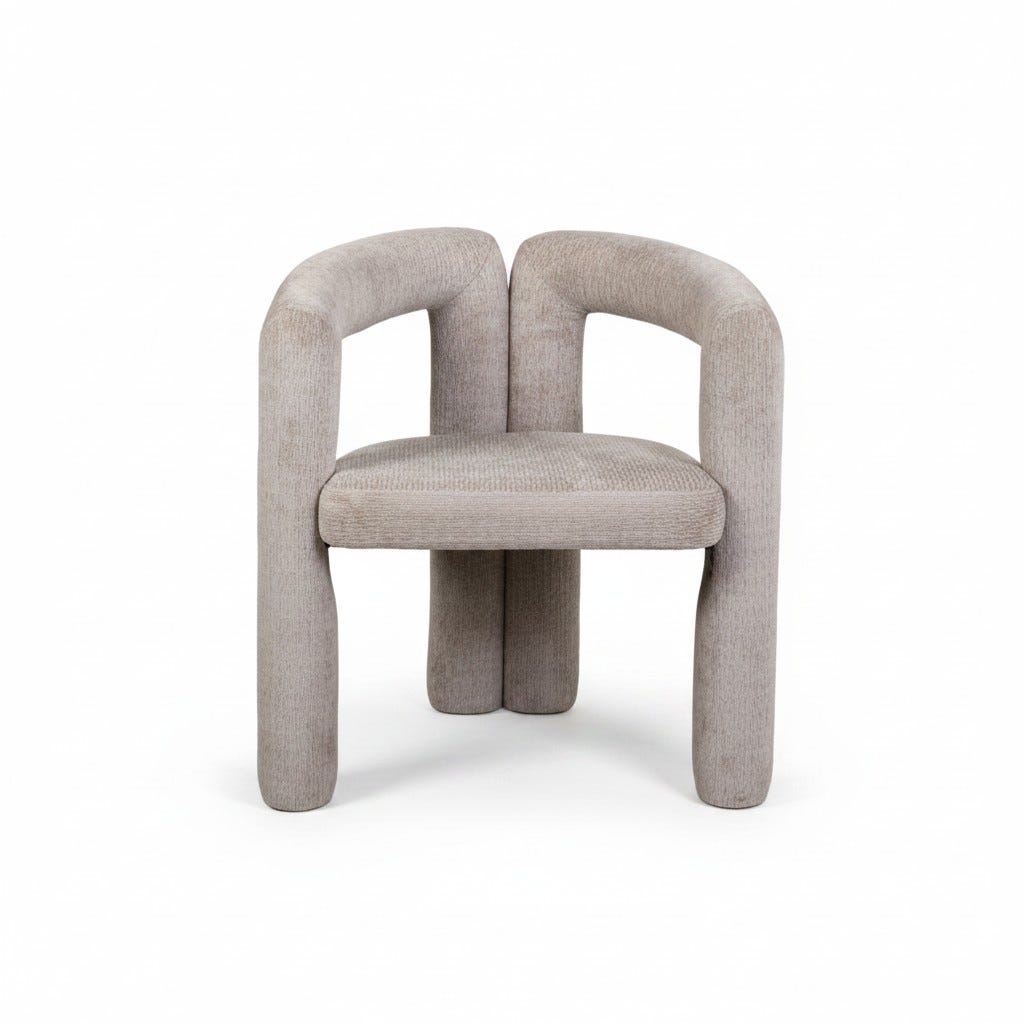 Silla De Comedor Shakira Taupe 55X66X73Cm