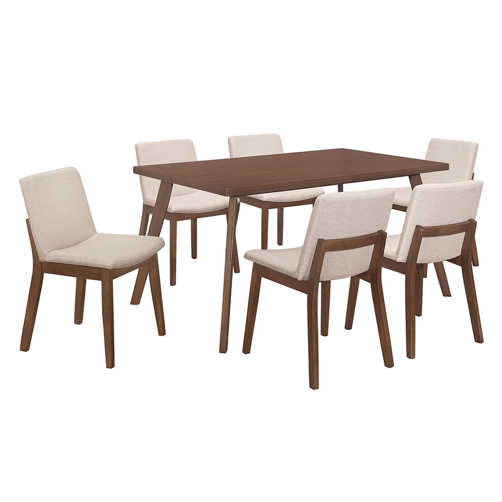 Juego de comedor Gilda Brown 7pcs