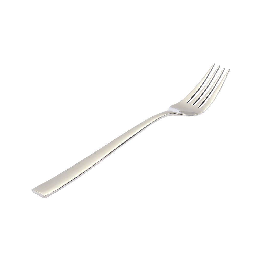 Tenedor individual plateada con mango simple