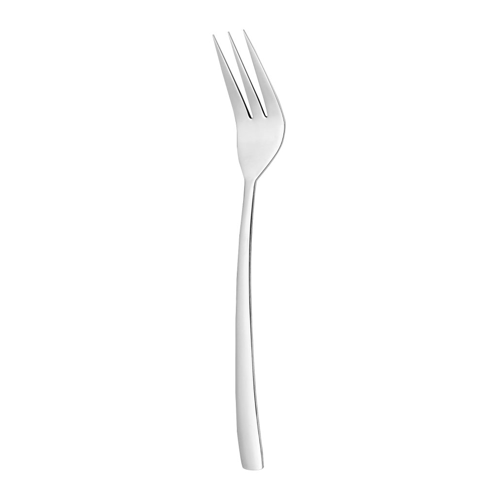 Tenedor para servir plateada con tres puntas